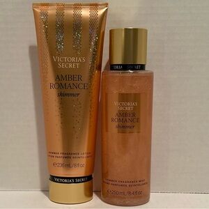 Victoria’s Secret NEW Amber Romance Shimmer Fragrance Lotion & Mist